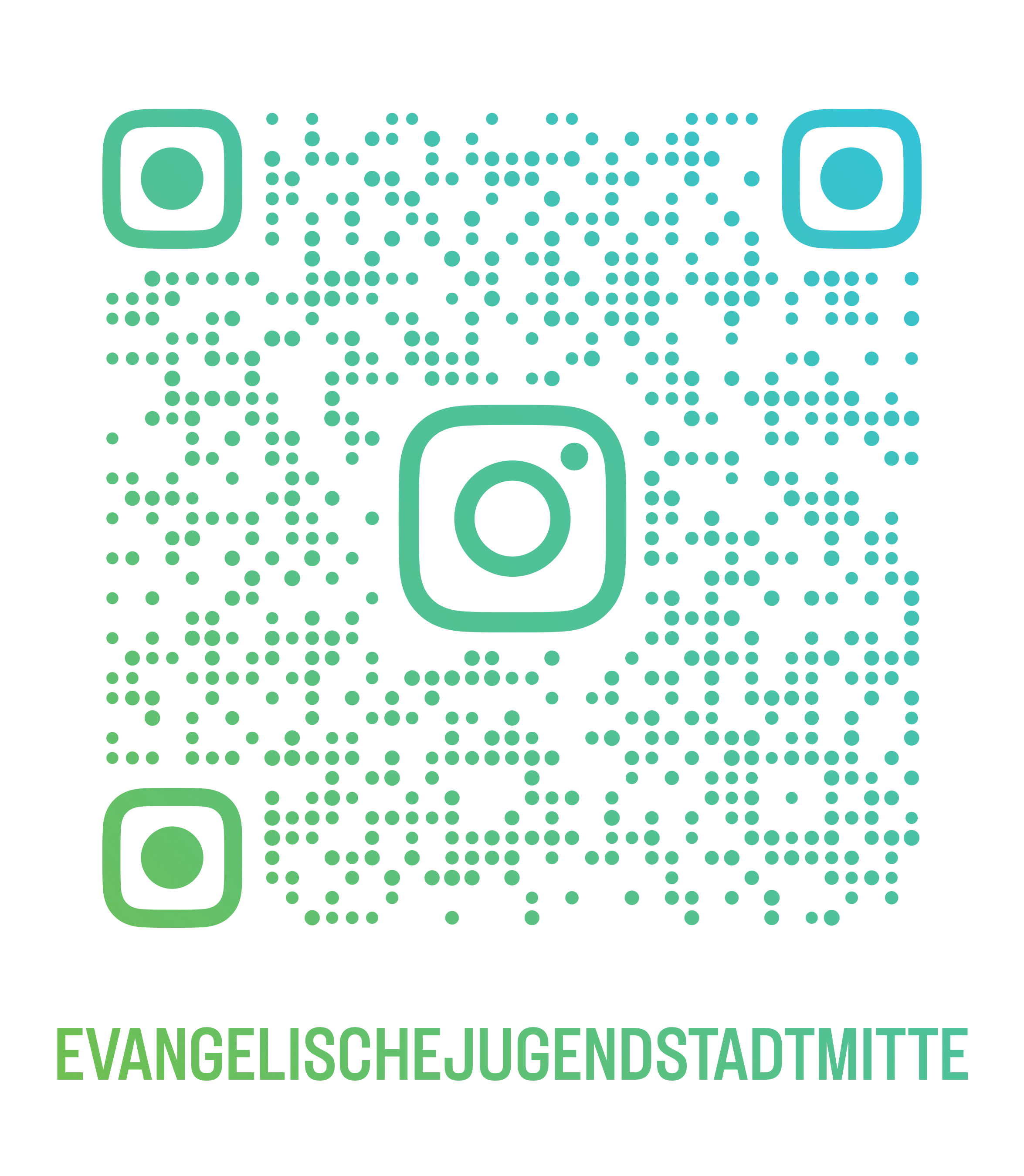 QR-Code mit Instagram-Logo.