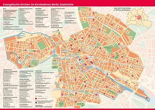 Stadtplan mit Straßen und Gebäuden.