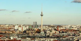 Berlin skyline with TV tower.